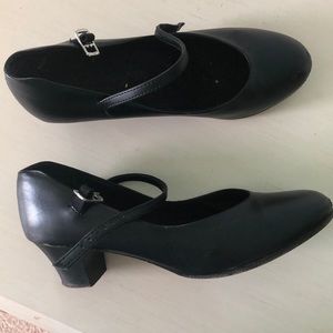 black capezio character shoes